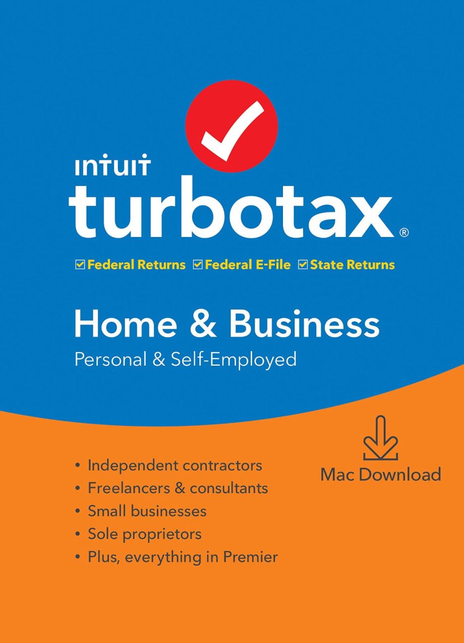 TurboTax 2019 Home & Business For Mac, Download 1 License