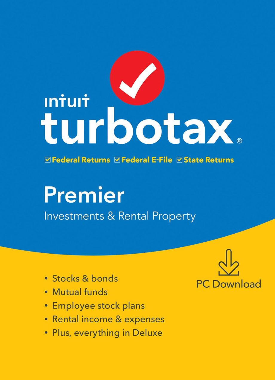 TurboTax 2019 Premier For Windows, Download Version